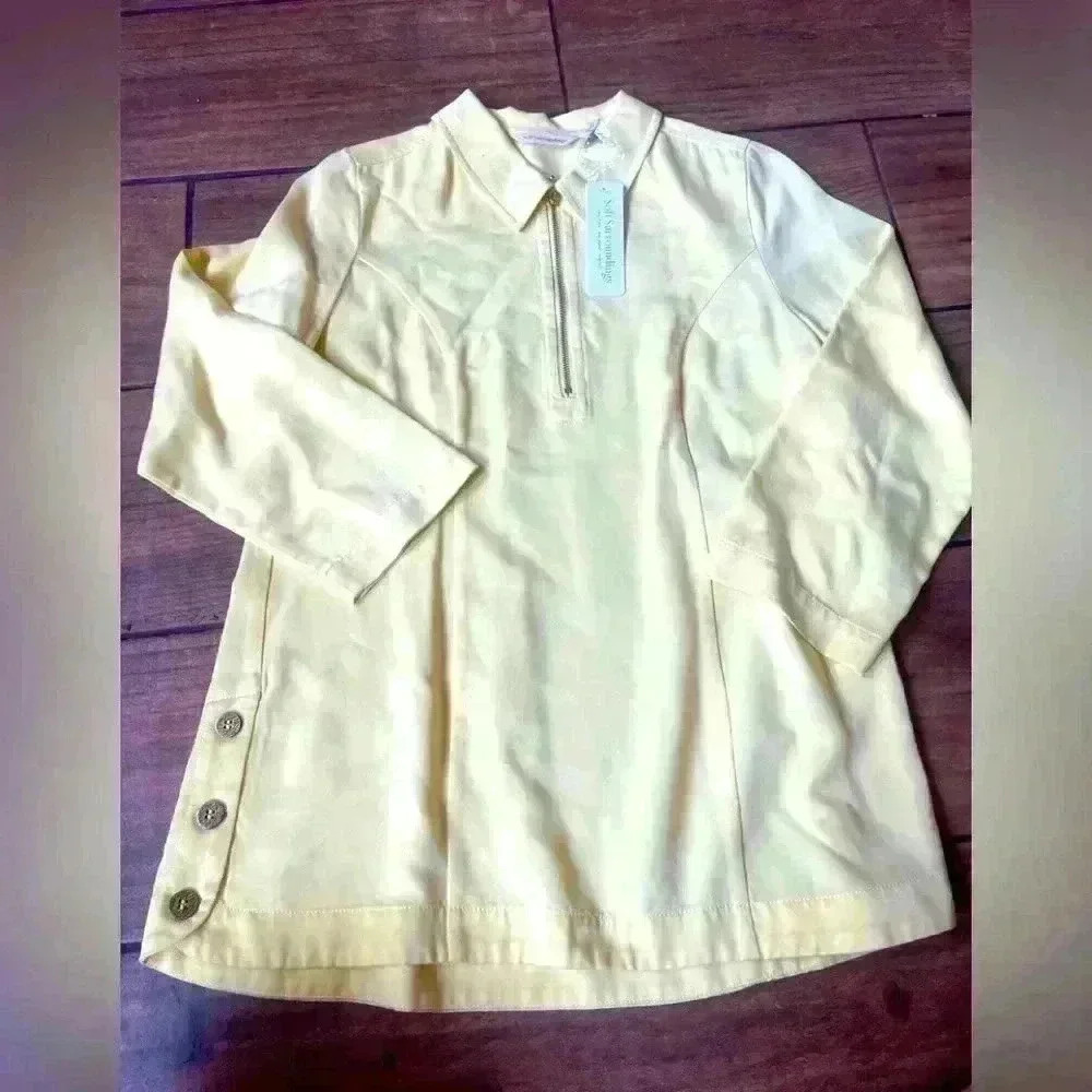NWT soft surrounding day defining top lemon meringue Xsmall